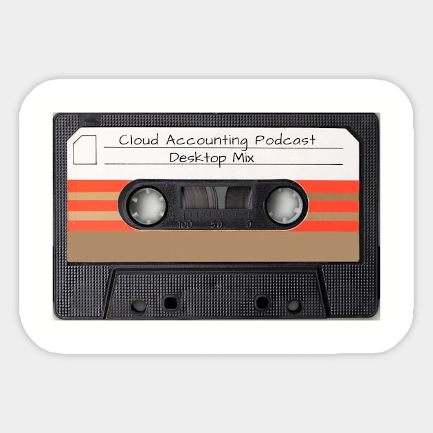 Limited Edition- Desktop Mix Tape Sticker by Cloud Accounting Podcast